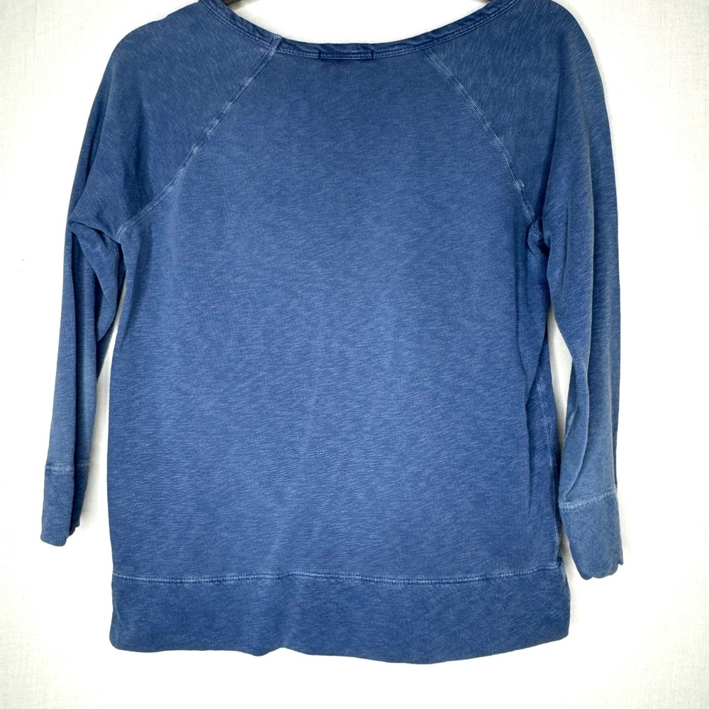 Standard James Perse Womens Cotton Lightweight T Shirt Small 3/4 Sleeves
